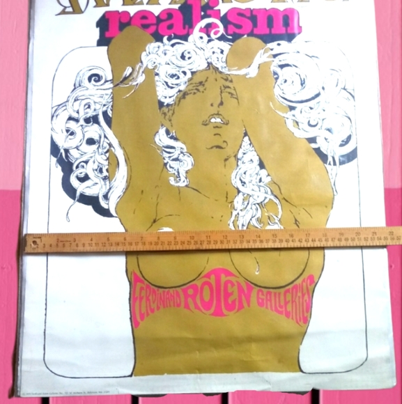 Vintage 1970s topless Ferdinand Roten poster - Picture 8 of 10